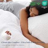 David's Home Waffle Weave Comforter Set 2PCS Twin Size, Soft Breathable Lightweight Cozy Skin-Friendly Warm for All Season, Elegant Aesthetic Home Decor Bedding Set with Pillow Shams, White David's Home