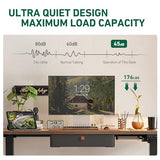 FEZIBO 40 x 24 Inches Standing Desk with Drawer, Adjustable Height Electric Stand up Desk with Storage, Sit Stand Home Office Desk, Ergonomic Computer Desk, Rustic Brown FEZIBO