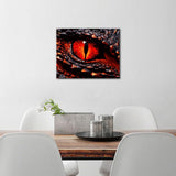 Dragon Eye Paint by Numbers Kits for Adults Beginners Paint by Number Wall Art Red Dragon Eye Paint by Number Kits DIY Red Magma Eyes Paint by Number Crafts Wall Art Deco 16x20 in (Frameless) Rebotipy