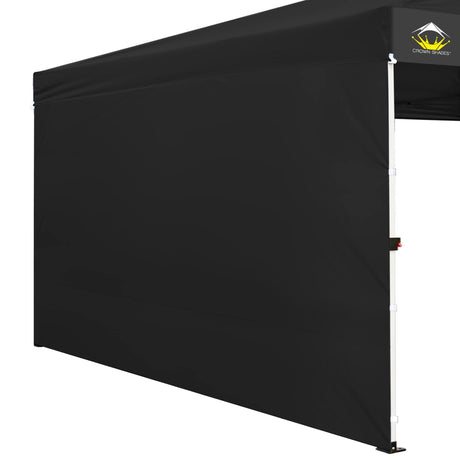 CROWN SHADES SunWall Silver Coated for 12x12 Pop up Canopy Tent, 1 Pack Sidewall Only with Silver Coating (1 Pack, Black) CROWN SHADES