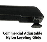 Correll 30" Round, Cocktail Bistro 42" High Table, Standing or Stool Pub Height, Black Granite High Pressure Laminate, Cast Iron Base, Top Made in The USA, Leveling Glides CORRELL, INC.