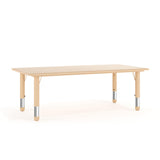 Flash Furniture Wren Adjustable Classroom Activity Table for School and Home, Plastic Activity Table for Kids, 23.625" W x 47.25" L, Natural Flash Furniture