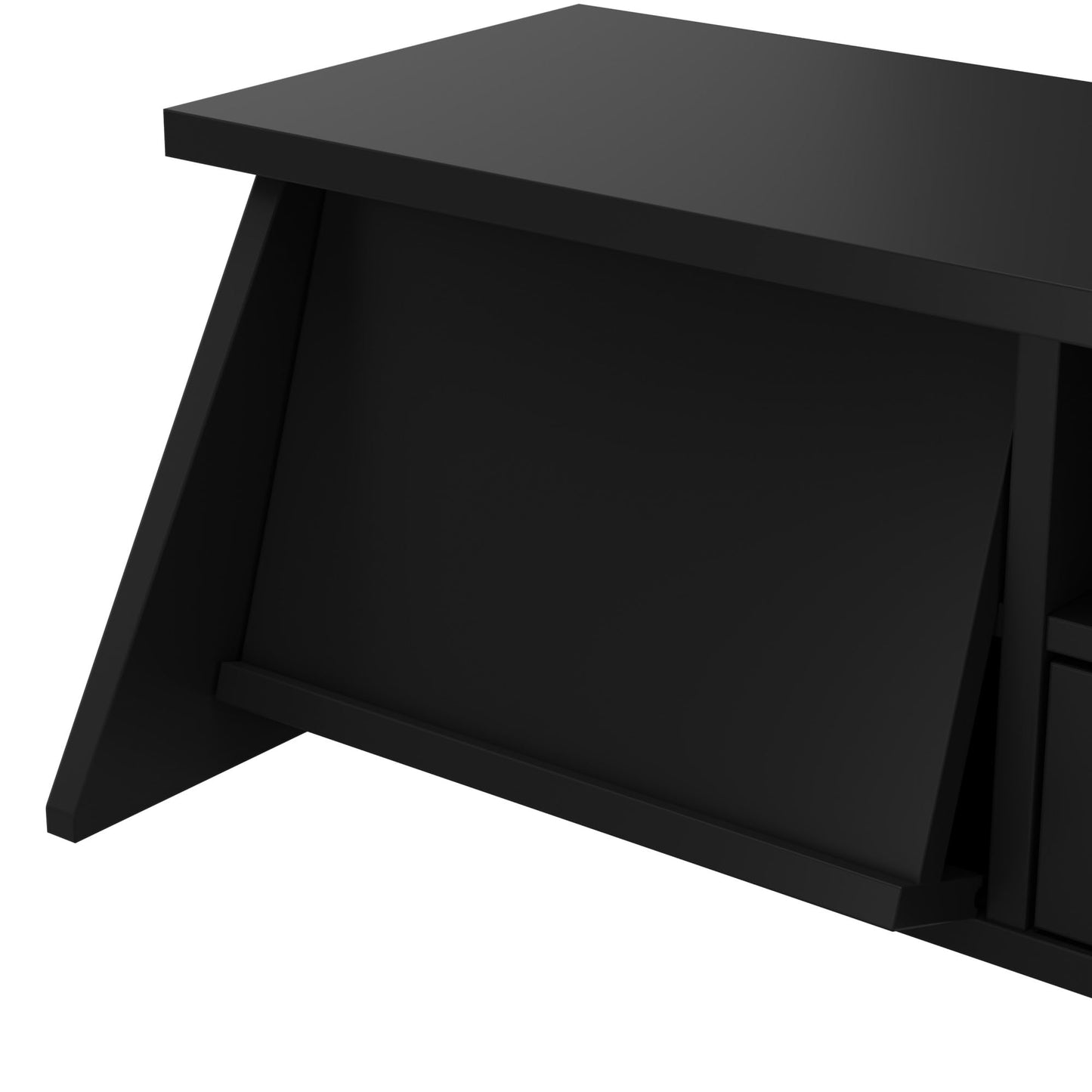 Bush Furniture Broadview Desktop Organizer in Classic Black | Storage for Home Office Workspace - WoodArtSupply