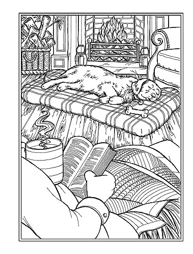 Creative Haven Home Sweet Home Coloring Book (Adult Coloring Books: Calm) Dover Publications