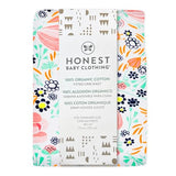 HonestBaby Unisex-Baby Fitted Crib Sheets Set Standard Mattress, 100% Organic Cotton Baby Boys, Girls, Neutral, 1 Pack - Kentucky Blue, One Size HonestBaby