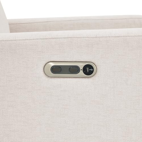 babyGap Harlowe Power Recliner with USB-A and Type-C Ports by Delta Children - Greenguard Gold Certified – Stain-Resistant Performance Fabric is Oeko-TEX Standard 100 Certified, Sand