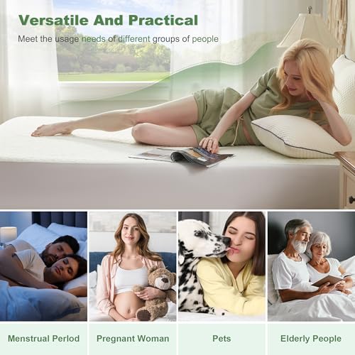 Waterproof Mattress Protector, Twin Size Mattress Pad Fitted 6"-15" Deep Pocket, 3D Air Fabric Soft Breathable Bed Mattress Cover Noiseless Washable BEDLORE