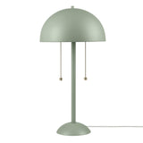 Globe Electric Novogratz x 65850 Haydel 21" 2-Light Table Lamp, Sage Green, Double On/Off Pull Chain Globe Electric
