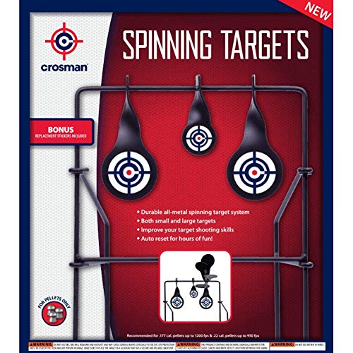 Crosman CSLT Metal Spinning Target,Black Crosman