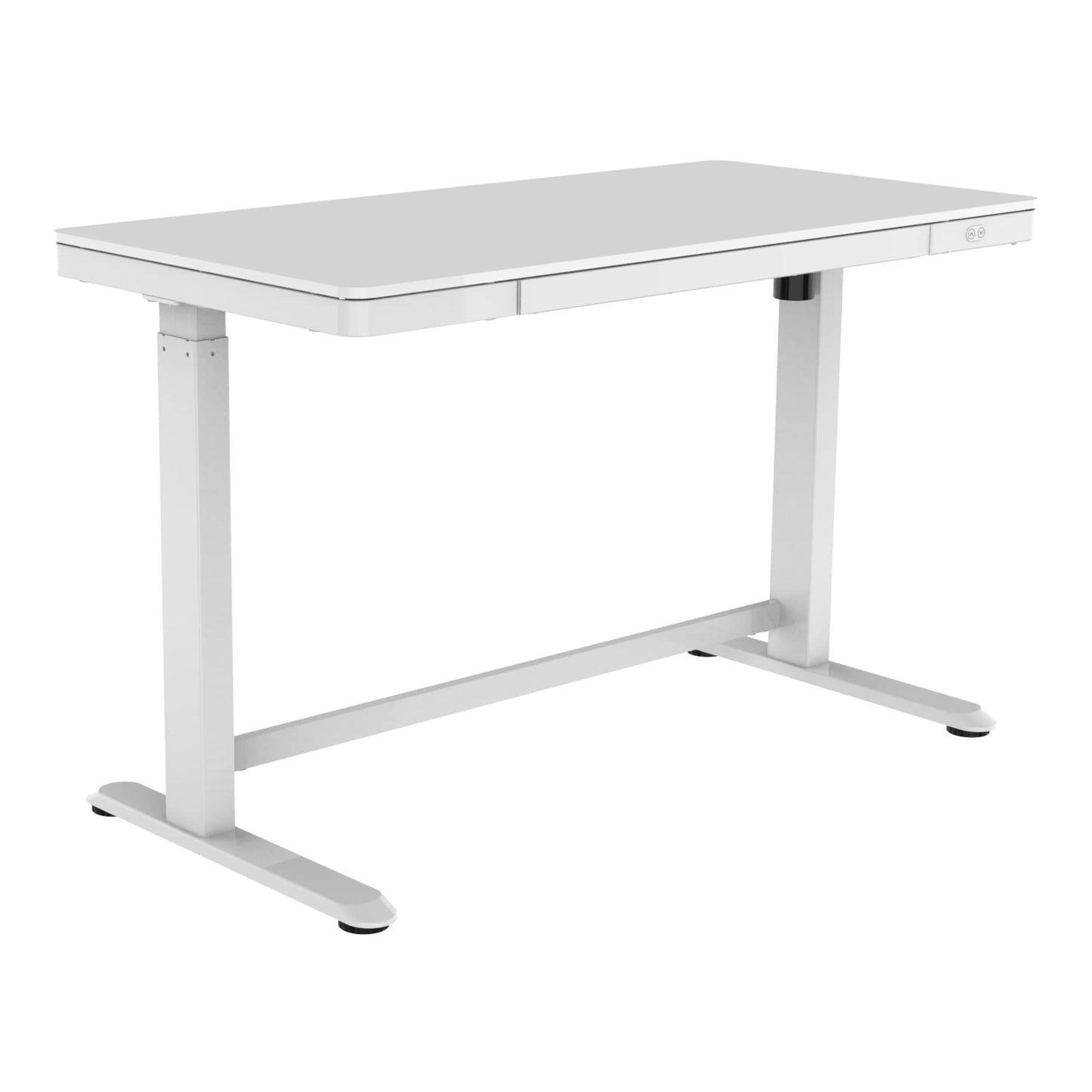 Realspace® Electric 48'W Height-Adjustable Standing Desk, White - WoodArtSupply