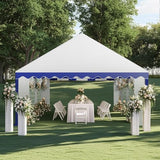 GREEN PARTY 16x20FT Party Tent Heavy Duty, Large Wedding Event Shelters with 3 Carry Bags & Removable Sidewalls, Outdoor Canopy Gazebo Commercial Tent for Carport Camping Garden Patio GREEN PARTY