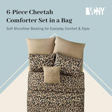 VCNY Home Bed in a Bag 8-Piece Bedding Set - Queen Size | Cheetah Print Shams, Decorative Pillows & Pillowcases | Elevate Your Home Decor | Luxurious, Soft & Cozy | No-Wrinkle Microfiber Polyester VCNY Home