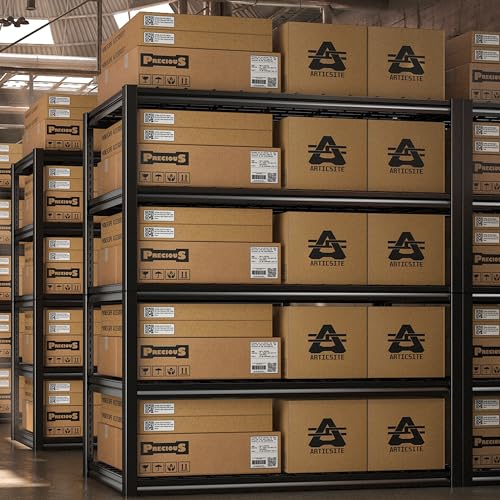 REIBII Garage Storage Shelves Heavy Duty Garage Shelving 72" Adjustable Metal Shelves for Storage 5-Tier Garage Shelves Heavy Duty 2050LBS Basement Kitchen Pantry Shelving Utility Shelves, 3 Pack REIBII