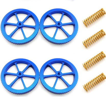 4Pcs Ender 3 Bed Springs Upgrade and Blue 3D Printer Bed Leveling Nuts Use for Ender 3/Ender 3 S1/Ender 3 V2 /Ender 3 Neo/Ender 3 Pro/Ender 3 Max Neo,Ender 5 CR-10 Series 3D Printer Heatbed L - WoodArtSupply