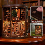 DolphinIsle Book Nook Kit for Adults Booknook DIY Miniature Library Decor Fantasy 3D Puzzle