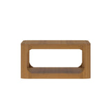 Plank+Beam Forma Coffee Table, Solid Wood 36 Inch Modern Coffee Table with Shelf, Contemporary Center Table with Storage Space, Square Tea Table with Storage, Pecan Plank+Beam