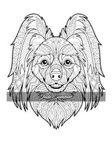 Amazing Dogs Coloring Book: Beautiful Dogs, Adorable Puppies, and Relaxing Designs for Adults and Teens WoodArtSupply