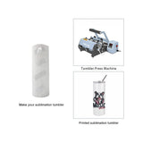 PYD Life 2 PCS Sublimation Blanks Skinny Tumbler White 20 OZ Straight Double Wall Stainless Steel Tumbler with Metal Straw Tumbler Cups for Tumbler Heat Press Machine Heat Transfer PYD Life