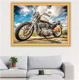 CXYQLC DIY 5D Diamond Painting Kits for Adults,Diamond Painting Full Drill Crystal Rhinestone Embroidery Craft Kits for Home Wall Decor Gifts 11.8x15.7inch(Motorcycle) CXYQLC