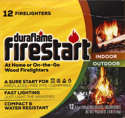 duraflame Firestart Indoor/Outdoor Firelighters, 12 pack , Yellow Duraflame