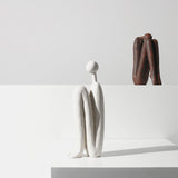 Decorative Bookends for Shelves，Bookends for Heavy Books Resinous Thinker Statue,Book Shelf Decor，Modern Creative Office Company Bookends Ornament Decorations SZGYCSM