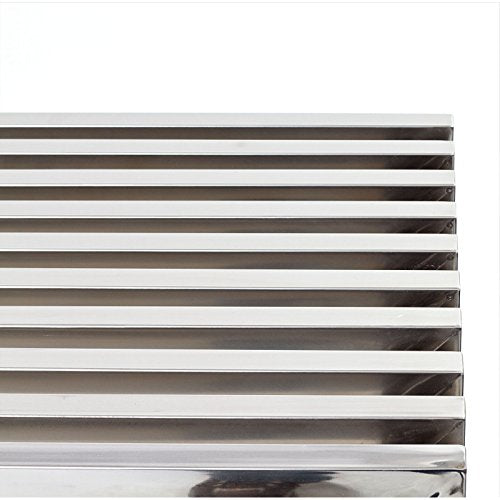 Modway Gridiron Contemporary Modern Stainless Steel Console Table, Silver Modway