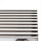 Modway Gridiron Contemporary Modern Stainless Steel Console Table, Silver Modway