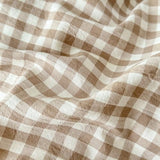 LifeTB Tan Gingham Comforter Set California King 3 Pieces Modern Plaid Comforter Set Beige Grid Comforter with 2 Pillowcases Soft Fluffy Checkered Grid Pattern Gingham Bedding Set for All Seasons LifeTB