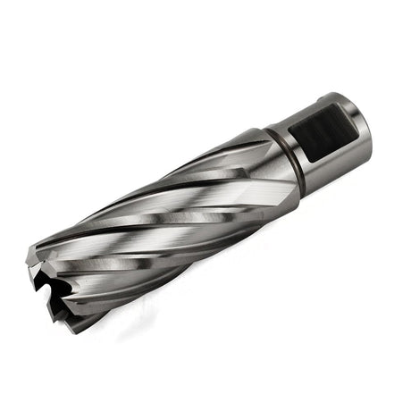 OSCARBIDE Annular Cutter 7/8 inch Cutting Diameter,2 inch Depth of Cut,3/4 inch Weldon Shank 2 Flat Mag Drill Bit with Pilot Pin for Magnetic Drill Press,1 Piece OSCARBIDE