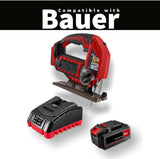 Fits BAUER 20V Cordless Variable Speed Jig Saw Kit with 5Ah Lithium Ion Battery & 20V Rapid Charger - Designed for Precise Control & Superior Cutting Performance in a Wide Variety of Materials Generic