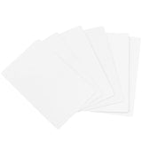 HEIHAK 100 PCS 3.4 x 2.1 Inch Sublimation Metal Business Cards, White Aluminum Blank Smooth Name Cards Gift Cards VIP Cards for Most Custom Laser Engraving, 0.01 inches Thick HEIHAK
