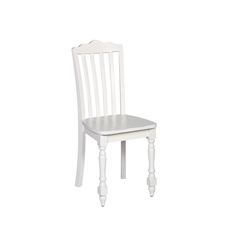 Hillsdale Furniture Lauren Wood Dining or Desk Chair, White Hillsdale