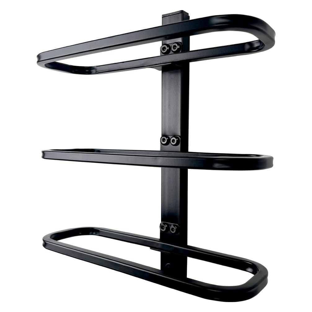 Wall Mounted Wine Rack, Industrial Metal Wine Holder Rack (3 Bottles) GODGOQGOP