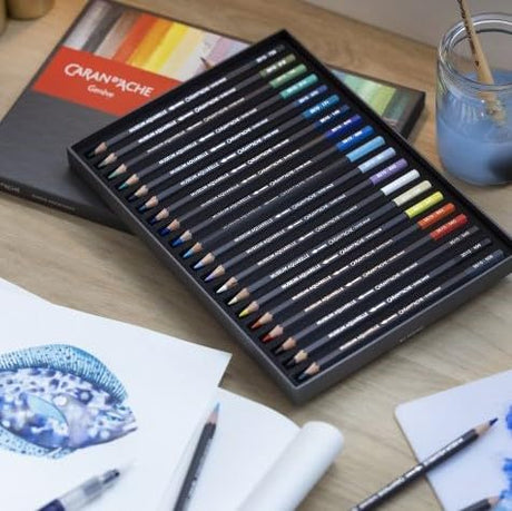 Caran D'ache Museum Aquarelle Pencil Sets Museum Intro set of 12 colours (3510.312) Caran d'Ache