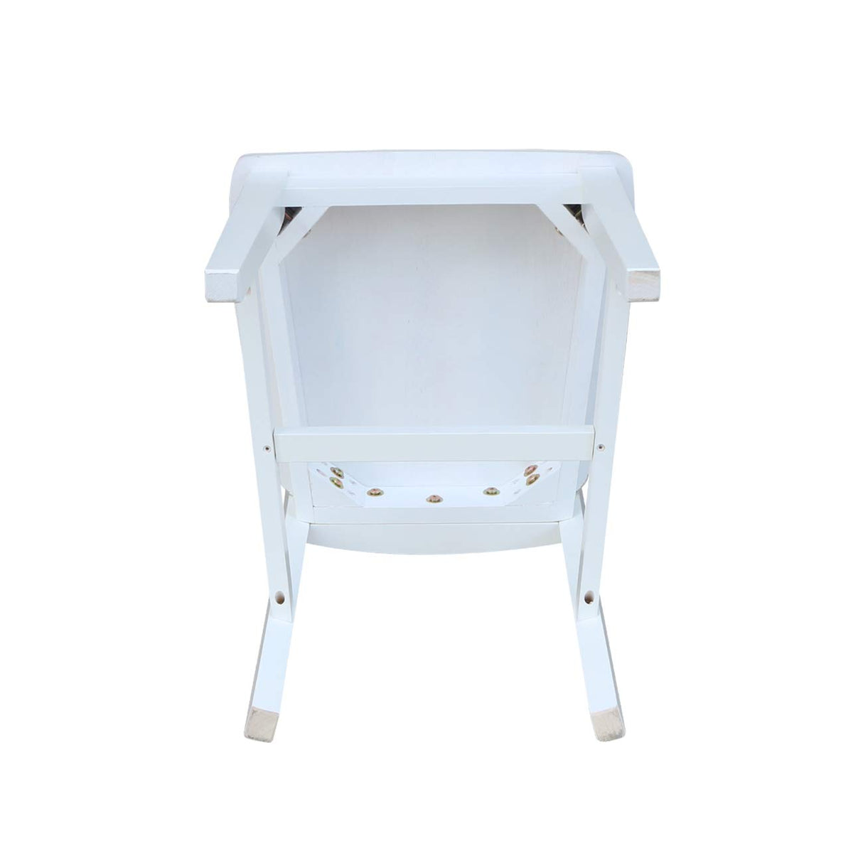 International Concepts Set of Two San Remo Splatback Dining Chairs, White IC International Concepts