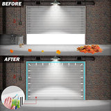 Garage Door Seal Top and Sides 36FT Universal PVC Weather Stripping Garage Soft and Hard Composite Door Trim Seal Weatherproofing Garage Door Seals with Nails(White) MYFAMIREA