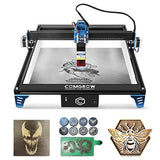 Comgrow Z1 Laser Engraver 10000mW Output Power, 24V Desktop Laser Cutter and Engraving Machine with Eye Protection Compressed Laser Spot 0.08mm, 10000mm/min Diode Laser Cutting for Metal Wood, Laser 4 Comgrow