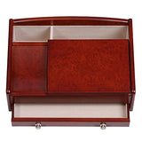 Mele & Co. Davin Men's Wooden Dresser Top Valet in Dark Burlwood Walnut Finish Mele & Co. Since 1912