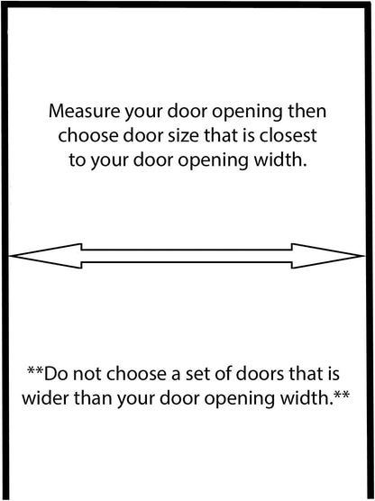 Swinging Cafe Doors Premade Cafe Doors - Interior Doors for Home, Western Swinging Doors, Wooden Saloon Doors - 1-1/8" Pine Wood Louvered Door W/Hinges Included (24"x42", Brass Hardware) - WoodArtSupply