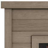duraflame® Shiplap Wall Mantel Electric Fireplace, Barstow Acacia Duraflame