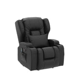 SAMERY Power Recliner Chair with Massage & Heating, Comfy Sleeper Chair Sofa Electric Recliners Home Theater Seat for Living Room with Cup Holders/USB Ports/LED Light/Lumbar Pillow/Remote Control SAMERY