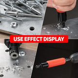 EROSHAK Rivet Removal Tool,POP Rivet Drill Remover,Electric Drill Adapter Rivets Puller for 1/8", 5/32", 3/16", 7/32" and 1/4" EROSHAK