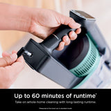 Shark IZ631H Cordless Pro Vacuum with PowerFins and Self-Cleaning Brushroll, Includes Upholstery Tool & Crevice Tool, Up To 60 Minute Runtime, HEPA Filtration, Cordless Vacuum, Dark Grey/Mojito Shark