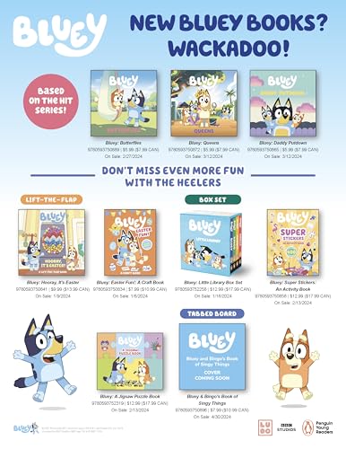 Bluey: A Jigsaw Puzzle Book: Includes 4 Double-Sided Puzzles WoodArtSupply