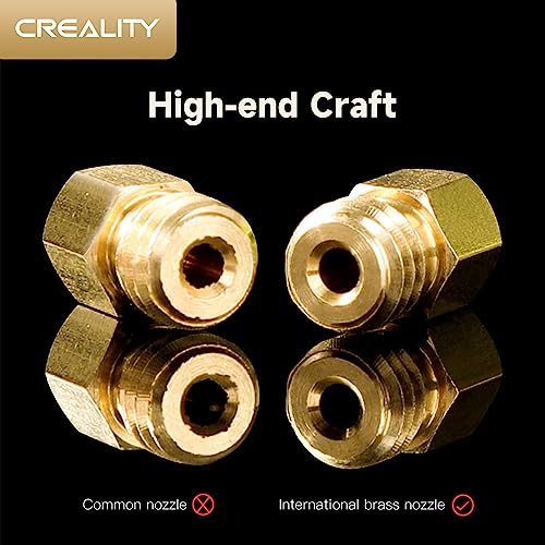 Creality Official Ender 3 0.4mm Nozzles 10 PCS, Brass 3D Printer Nozzles for Ender 3 V2/Ender 3 Pro/Ender 3 Max/Ender 5 Series and Sermoon D1 Creality