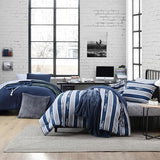 Nautica - Twin/Twin XL Comforter Set, Reversible & Ultra-Soft Bedding, Deep Pockets, 5 Piece Bonus Bed Set with Matching Bed Sheets, Pillowcase, & Tote Bag (Captain's Blue/Green) Nautica