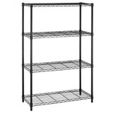 PayLessHere | 4-Tier Wire Shelf | 36"x14"x54" | Black | Adjustable Racks | Heavy-Duty Storage Shelves, Holds Upto 1000 lbs | Rust-Resistant, No-Tool Assembly | for Home, Garage Shelving PayLessHere