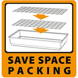 Ferplast Krolik Extra-Large Rabbit Cage w/ Wood Hutch Extension Rabbit Cage Includes All Accessories and Measures 55.9L x 23.62W x 19.68H and Includes ALL Accessories Ferplast