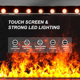 31.6" Water Vapor Fireplace Smart App Electric Fireplace 8 Colors Flame 3D Atomizing Fire Place Dimmer Electric Steam Fireplace Automatic Water Fullfill and Drainage Made with 316 Stainless Steel SUNLITUP