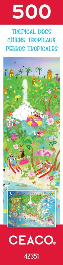 Ceaco - Tropical Dogs - 500 Piece Jigsaw Puzzle Ceaco